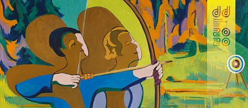 Ernst Ludwig Kirchner: Bogenschützen. 1935-1937, olie på lærred, 175 x 150 cm, Kirchner Museum Davos.