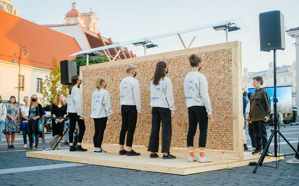 Verschwindende Wand Vilnius 5