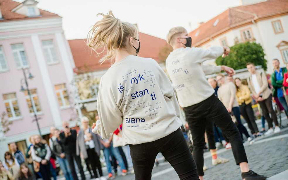 Verschwindende Wand Vilnius 6