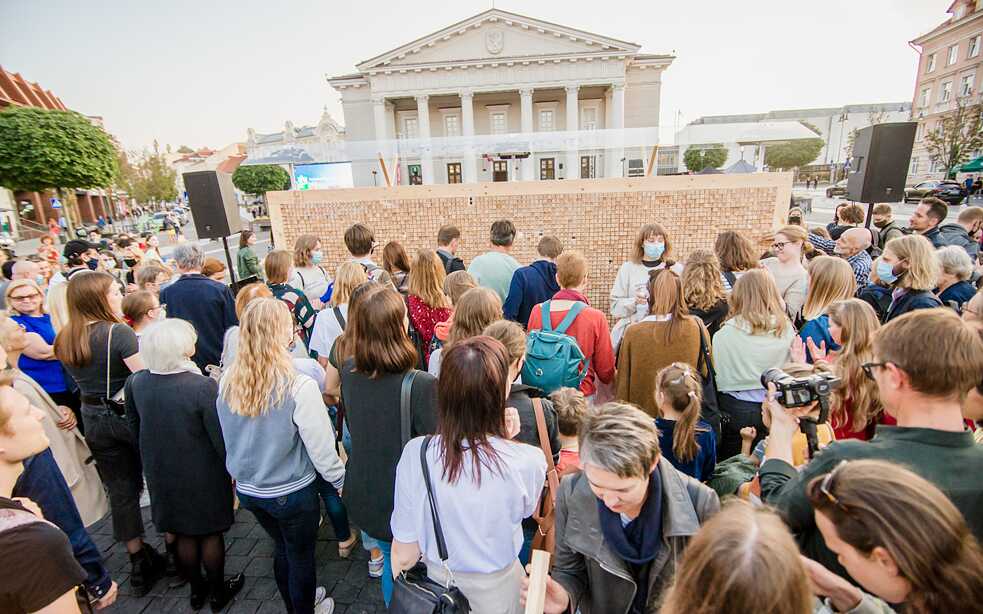 Verschwindende Wand Vilnius 7