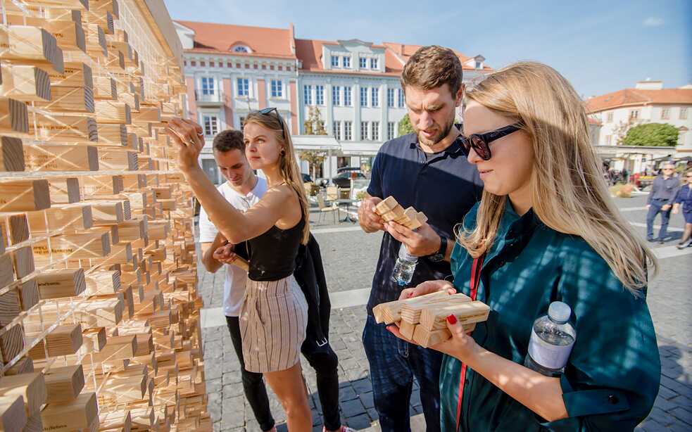 Verschwindende Wand Vilnius 16
