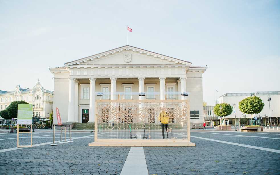 Verschwindende Wand Vilnius 19