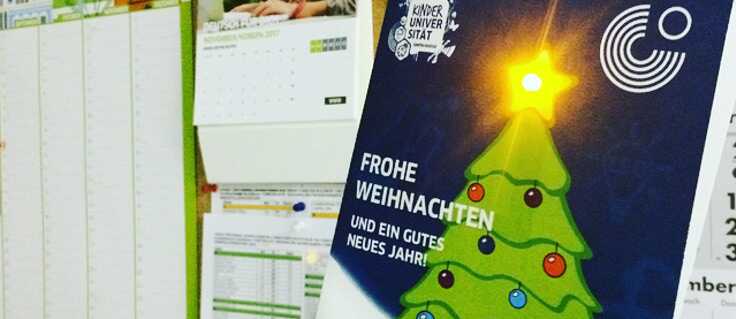 Weihnachtskarte Kinderuni