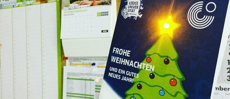 Weihnachtskarte Kinderuni