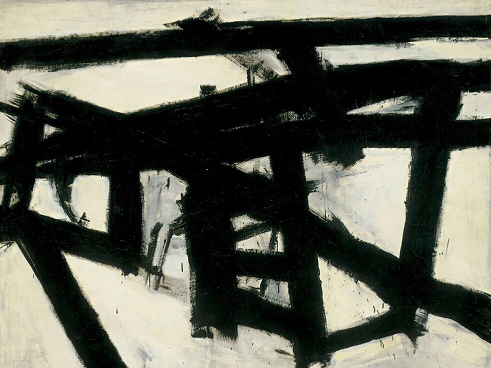 Die unbewusste Kunst der Graffiti-Entfernung: Weder Graffiti noch ein Buff, sondern das Gemälde „Mahoning“ von Franz Kline aus dem Jahr 1956. Gemälde von Kline sind nur in Museen oder Privatsammlungen zu finden, nicht in den Straßen.
