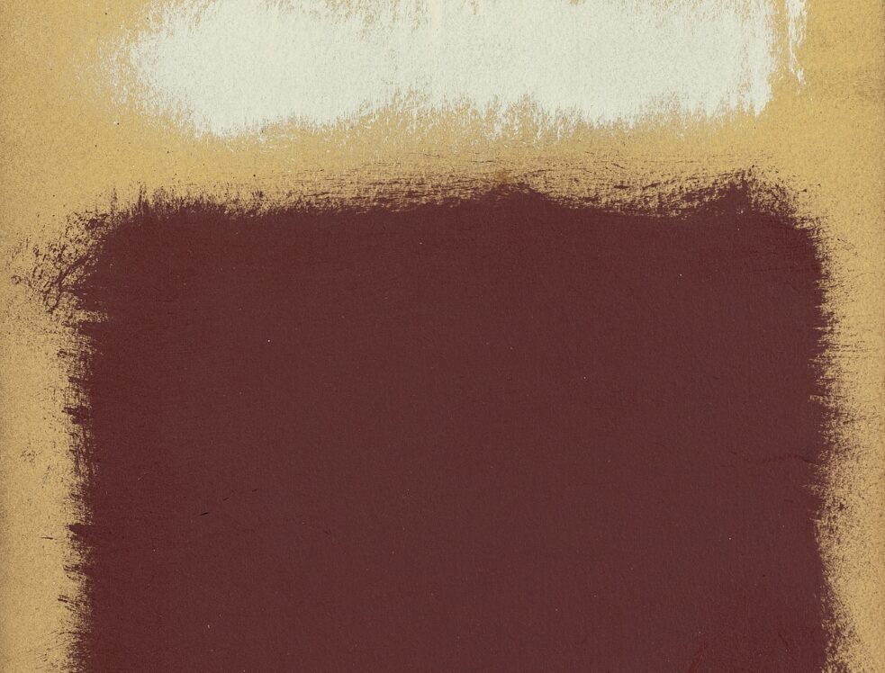 Die unbewusste Kunst der Graffiti-Entfernung: kein Buff, sondern ein Detail eines Gemäldes ohne Titel, 1953, von Mark Rothko. Originale Rothko-Gemälde kann man nicht in den Straßen finden.