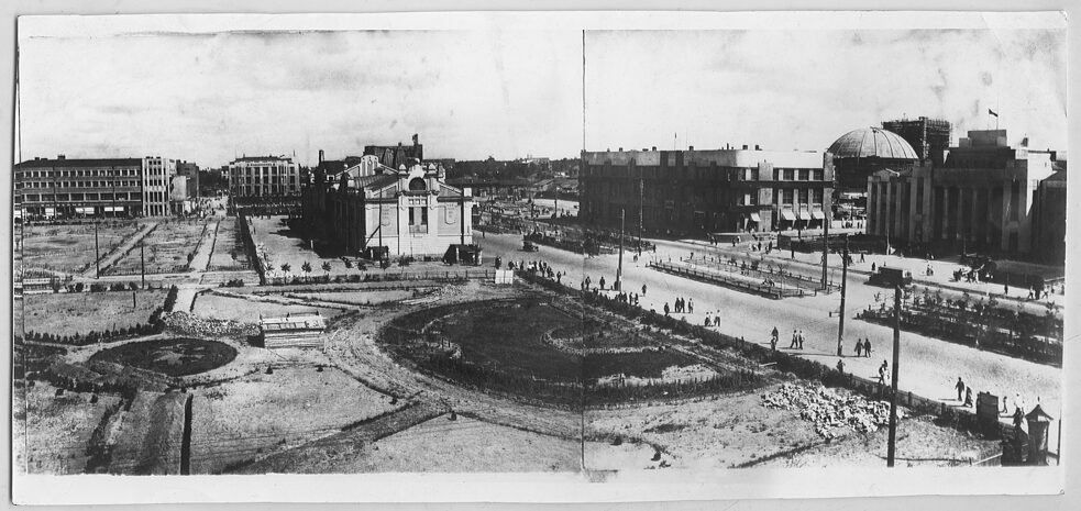 Первомайский сквер, панорама | Фото И.С. Моторина, 1934