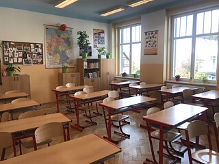 Ein letzter Gang ins Klassenzimmer