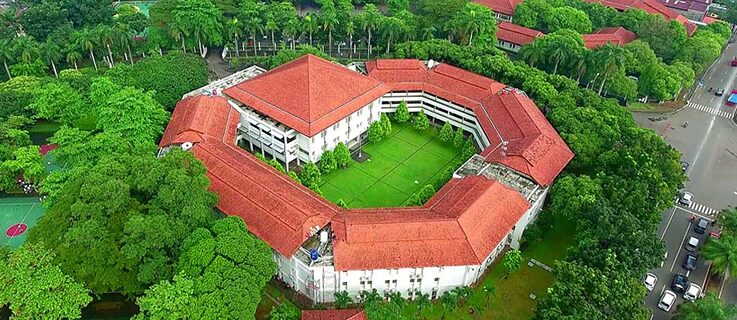 Schulgebäude der SMA Santa Ursula BSD