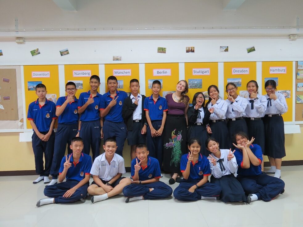 Letztes Gruppenbild mit meiner 8. Klasse