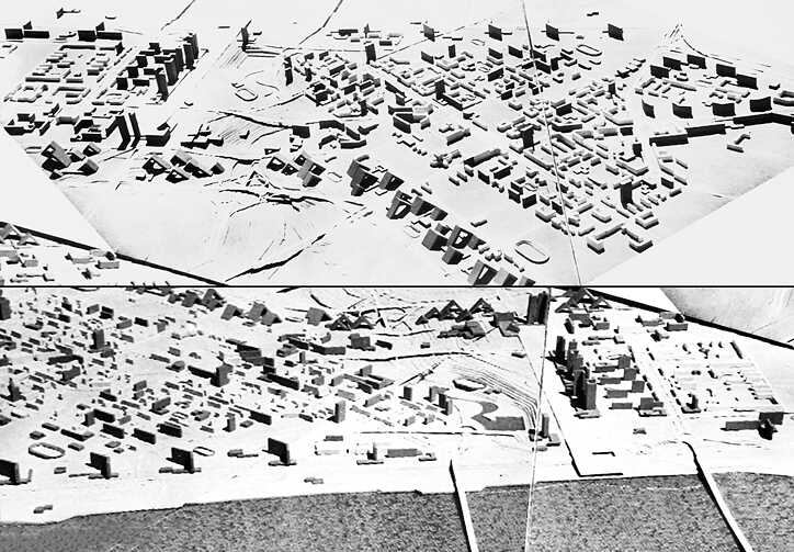 Projekt der Sanierung des zentralen Teils von Nowosibirsk, Layout | M. M. Pirogow, 1965