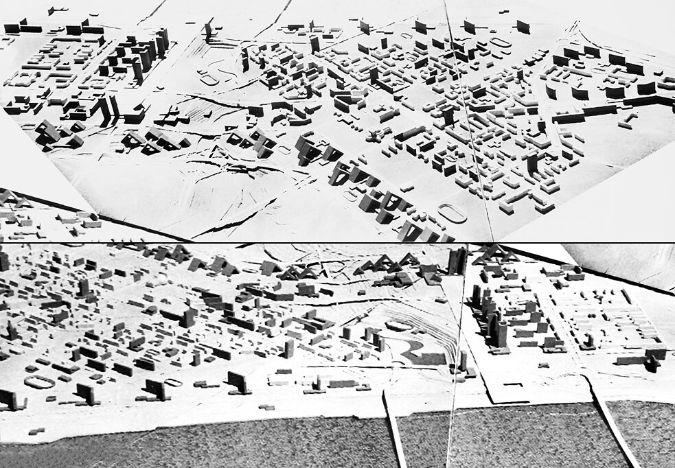 Reconstruction of central Novosibirsk, layout | M.M. Pirogov, 1965