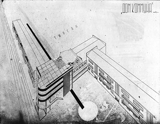 Projekt des Kommunenhaus der Sozialstadt Tyrgan | Projektabteilung von SibUgol unter der Leitung von I. A. Lalewic, 1930