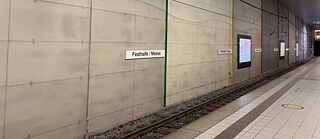 U-Bahnstation Festhalle Messe in Frankfurt/ Main