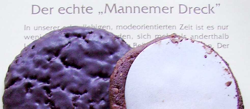 Sieht aus wie Lebkuchen, ist aber Mannheimer Dreck – und ganz bestimmt hergestellt nach Originalrezept von anno dazumal. 