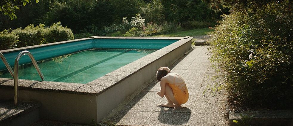 Pool scene from "The Trouble with Being Born"