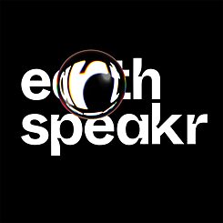 Logo Earth Speakr de color blanco 