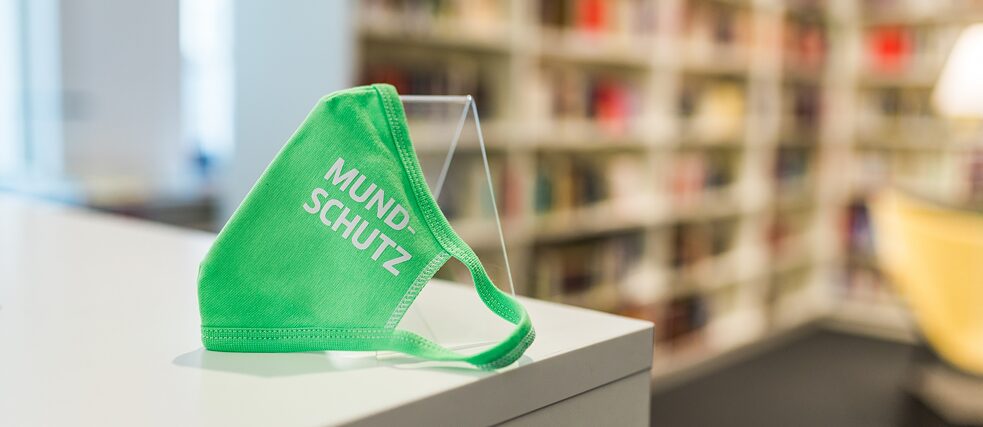 Maskenpflicht im Prager Goethe-Institut