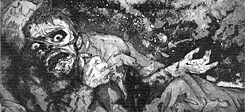 Otto Dix. Verwundeter (Bapaume, Herbst 1916), 1924, Radierwerk VI, 19,7x29cm 