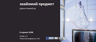 Ein bekannter Gegenstand. Daryna Mamajsur