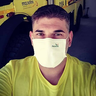 Florencio Blazquez, Feuerwehrmann in der Waldbrandbekämpfung. Navamorcuende (Toledo)