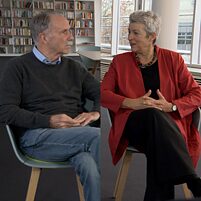 Klaus-Dieter Lehmann and Carola Lentz in conversation with "The Latest at Goethe". 