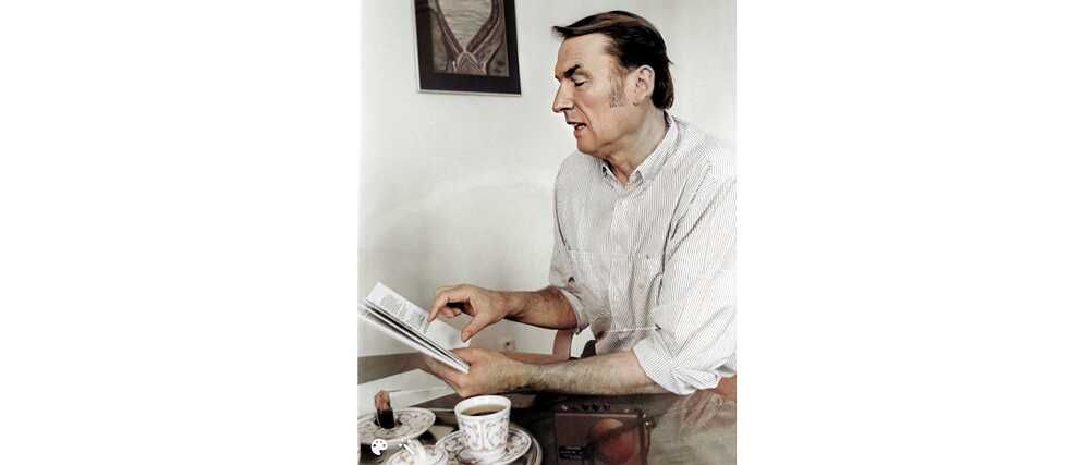 První ředitel Goethe-Institutu v Praze Jochen Bloss. Rok 1996.