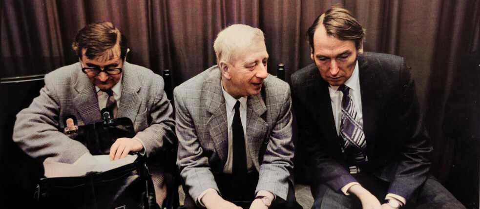 Československo-polsko-německé kolokvium. 13-14. března 1991. Jochen Bloss vpravo.