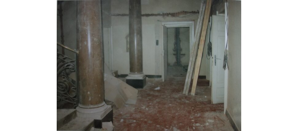 Bauarbeiten im Goethe-Institut, vor 1993.