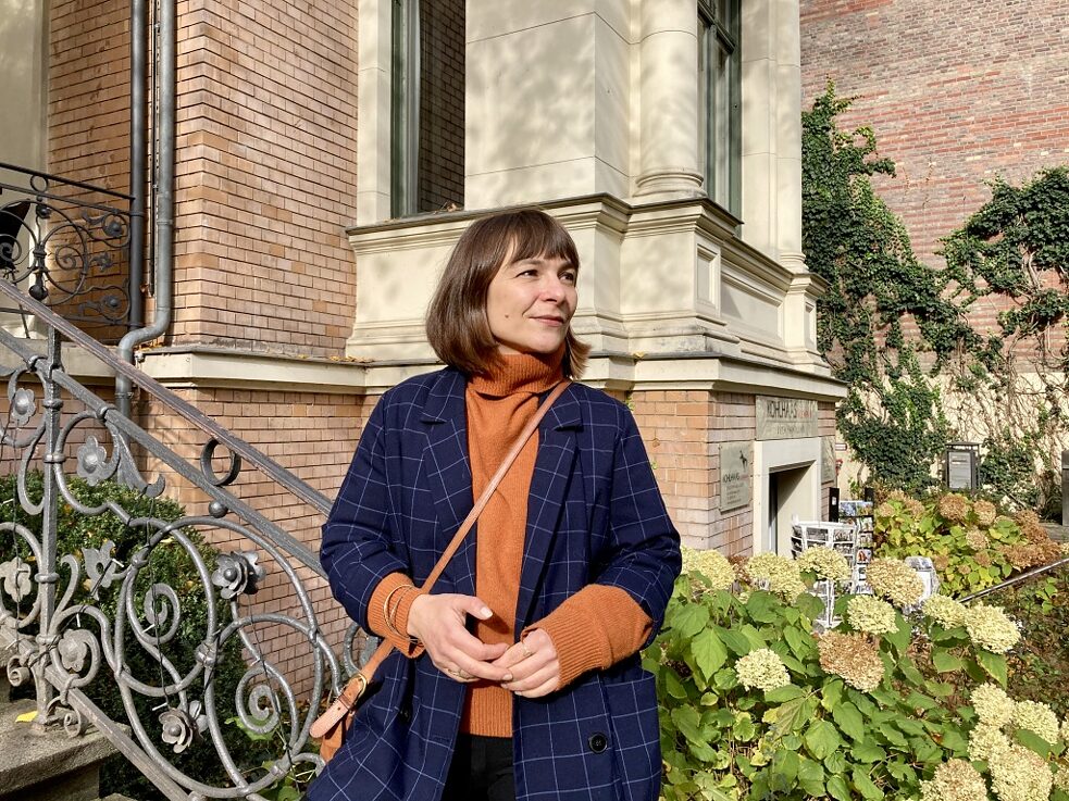 Saluto Uljana Wolf con una fotografia