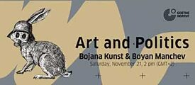 Videoaufnahme der Vorträge von Bojana Kunst und Boyan Manchev