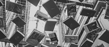 Bücher schwarz-weiß