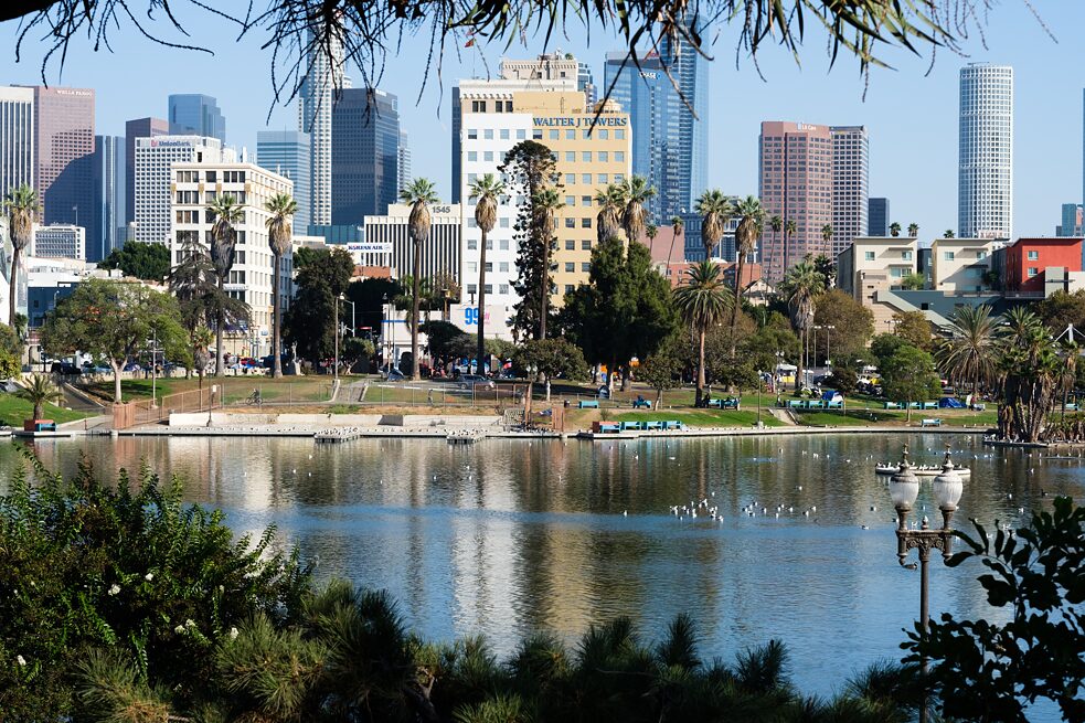 Der MacArthur Park in Los Angeles; im Rahmen des Projekts „Civic Displace“, Teil der Veranstaltungsreihe „Yaangna, Beyond LA. Indigenous Frameworks“.