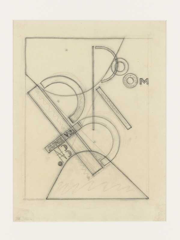 Cover des Kulturmagazins <i>Broom</i>. Entwurf auf Transparentpapier. Staatliche Tretjakow-Galerie, Moskau, Russland