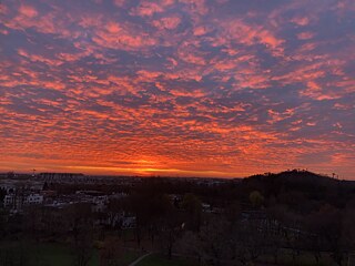 Sonnenuntergang in Warschau