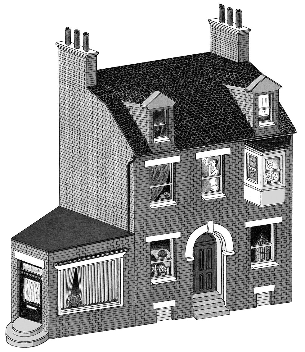 Una casa disegnata da Sophie Martineck ricorda la Li-Be