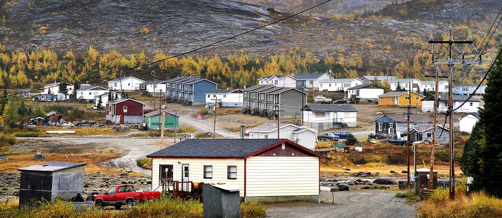 The town of Nain, Nunatsiavut 