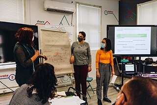 Teilnehmer am Workshop