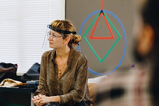 Teilnehmerin am Workshop