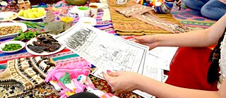 Palestra de Belén Olivera Huamán durante a terceira Oficina HumboldtHuaca, Berlim, 18 de maio de 2019