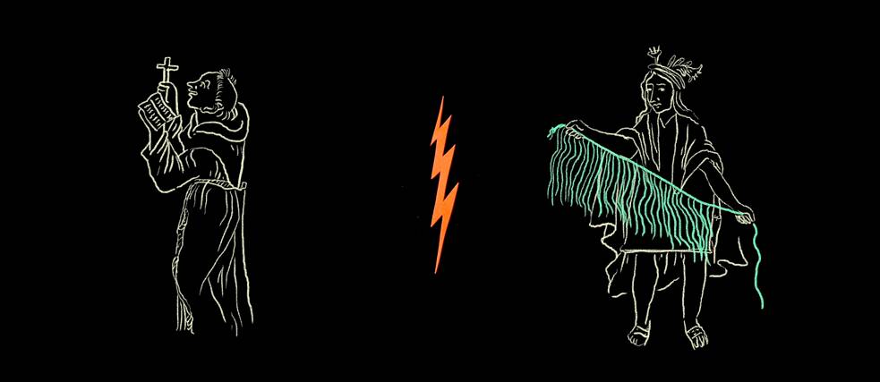 decolonial – Videostill del proyecto “Intervention M21” (www.decolonizem21.info): El Glosario (De)Colonial, Parte 4, Científico - Esotérico