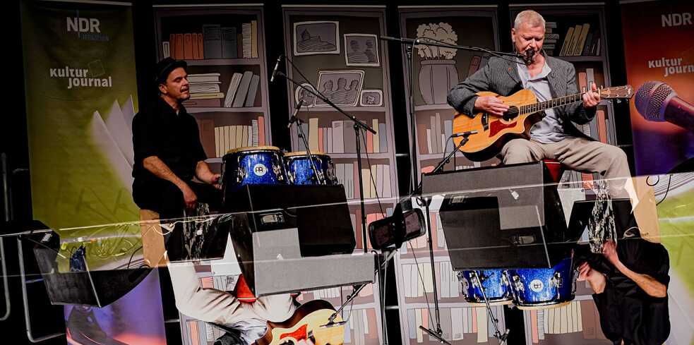 Auftritt des Musikers Achim Reichel beim Literaturherbst 2020.