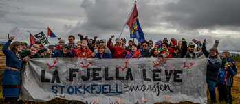 Demonstration against wind power