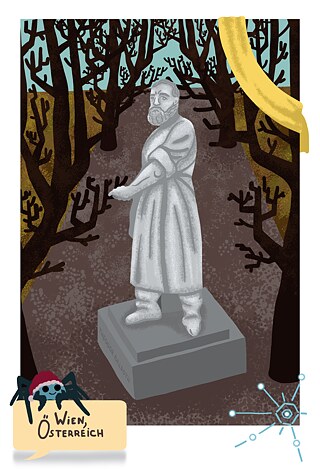 Wien. Weihnachtskarte. Alexandra Wodolaschtschenko