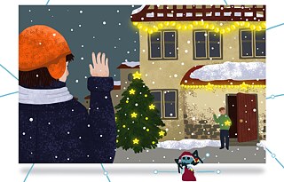 Weihnachten. Tiefenbach. Alexandra Wodolaschtschenko