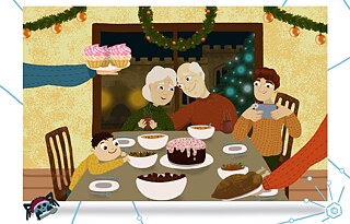 Weihnachten. Tring. Alexandra Wodolaschtschenko