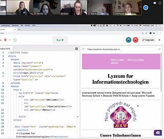 Webseite der Schule in Dnipro  © © Goethe-Institut Webseite der Schule in Dnipro 