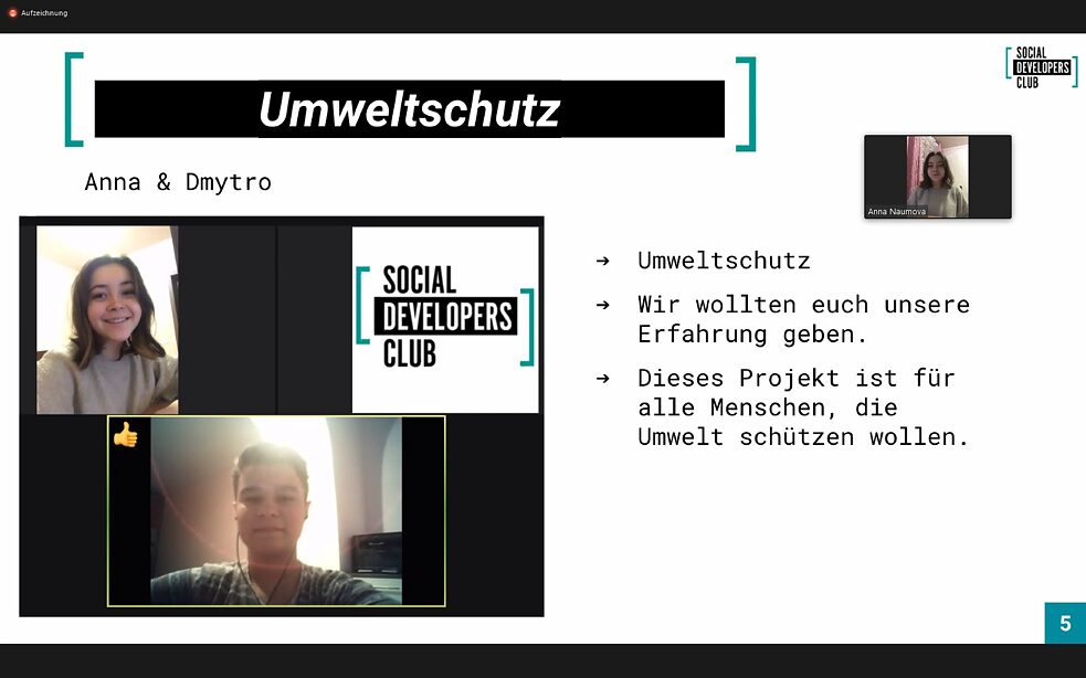 Digitale Werkstatt: Umweltschutz