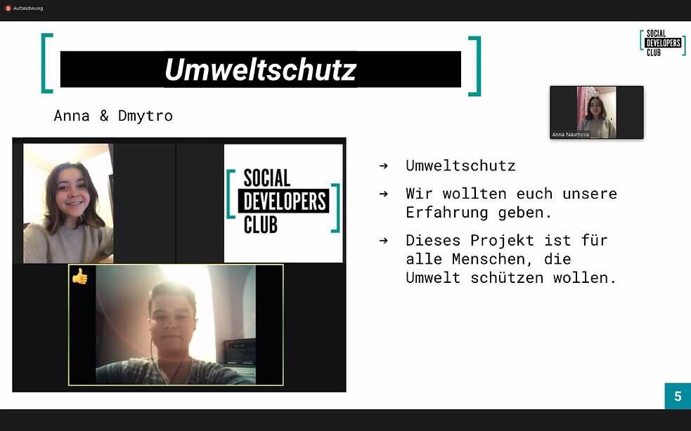 Digitale Werkstatt: Umweltschutz