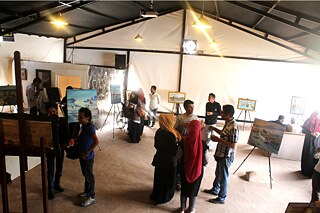 مؤسسة بيسمنت الثقافية، المعرض الفني "انعكاس"، يوليو للعام 2015، للرسام محمد صوفان